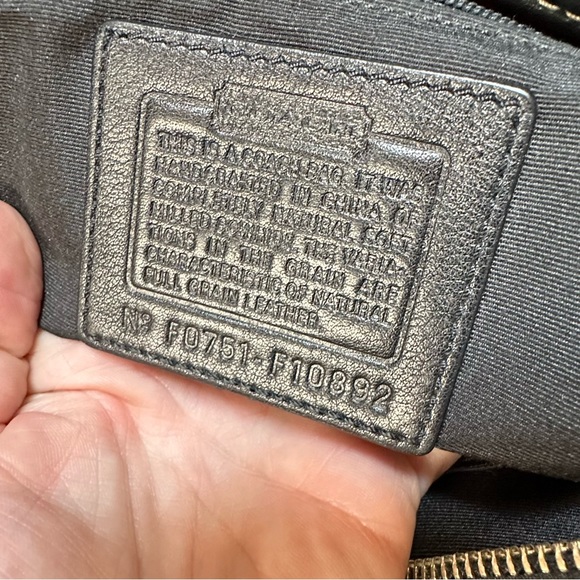 COACH Chelsea Pebbled Black Leather Tote - Picture 9 of 14